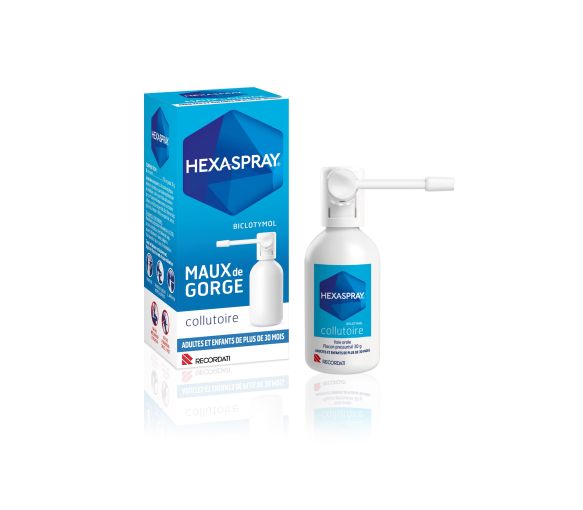 Hexaspray Mundspray in Druckbehälter Bouchara-Recordati - 30 g Flasche