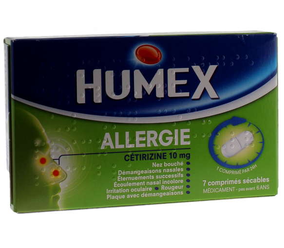 Humex Allergie Cetirizin 10mg - 7 filmtabletten teilbar - image 1