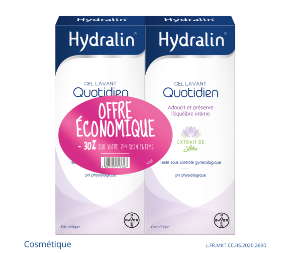 Hydralin täglicher Schutz tägliche Pflege für die intime Hygiene - 2er-Pack mit 400 ml Flaschen - image 1