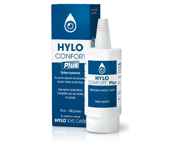 Hylo Comfort Plus feuchtigkeitsspendende Augentropfen - Flasche mit 10 ml
