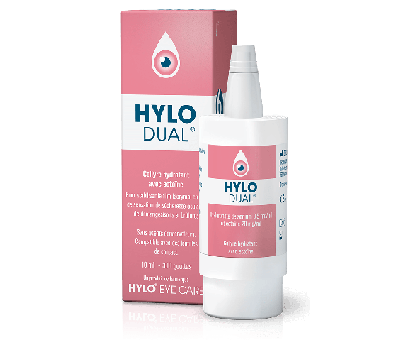 Hylo-dual feuchtigkeitsspendende Augentropfen - 10 ml Flasche