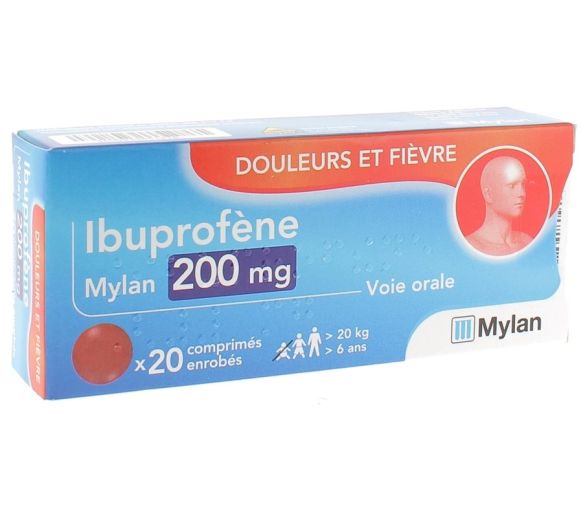 Ibuprofen Mylan 200mg - 20 überzogene Tabletten