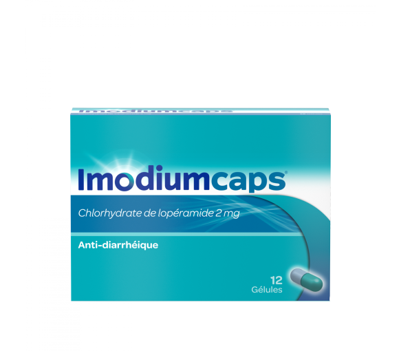 Imodiumcaps 2mg - Packung mit 12 Kapseln
