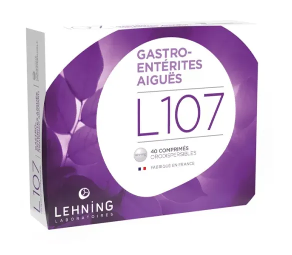 L107 Gastroenteritis akute Lehning - Packung mit 40 orodispersiblen Tabletten