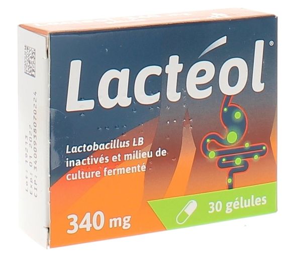 Lactéol 340mg - Packung mit 30 Kapseln