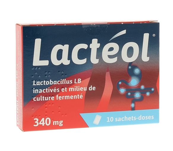 Lacteol 340mg Pulver zur Herstellung einer Suspension zum Einnehmen in Einzeldosisbeuteln - Packung mit 10 Beuteln - image 1