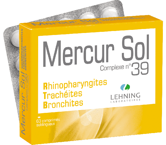 Mercur sol komplex Nr. 39 Lehning - Packung mit 60 Tabletten
