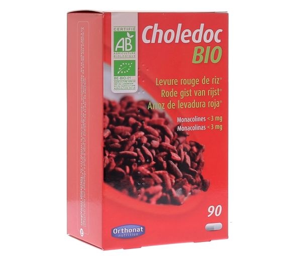 Choledoc Rote Reismehl Bio Orthonat - Packung mit 90 Kapseln - image 1