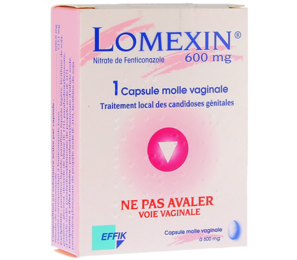 Lomexin 600mg Weichkapsel vaginal - Packung mit einer Kapsel - image 1