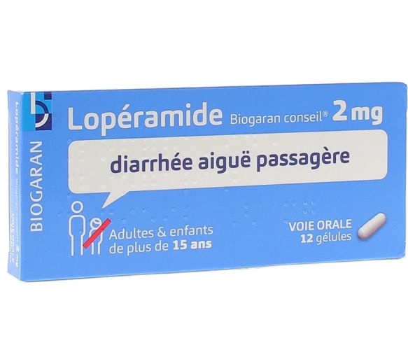 Loperamid Biogaran Empfehlung 2 mg Kapsel - Packung mit 12 Kapseln