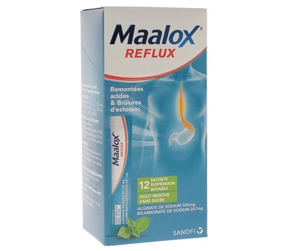 Maalox Reflux Suspension zum Trinken in Beuteln - Packung mit 12 Beuteln - image 1