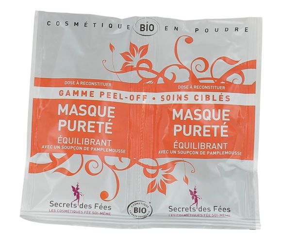 Reinigende Bio-Gesichtsmasken von Secrets des Fées - 2 Beutel