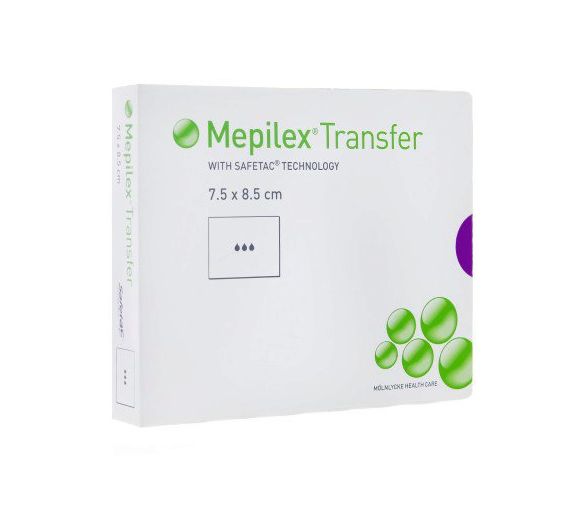 Mepilex Transfer Hydrocellularverband 7,5 x 8,5 cm - 10 Verbände