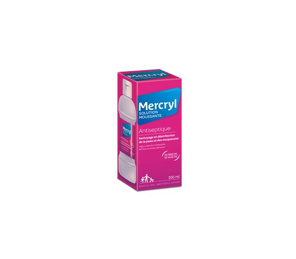 Mercryl schäumende antiseptische Lösung - Flasche mit 300 ml
