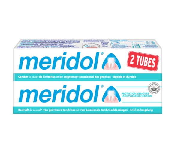 Meridol Zahnpasta gegen Zahnfleischentzündungen - 2er Pack mit 75 ml Tuben