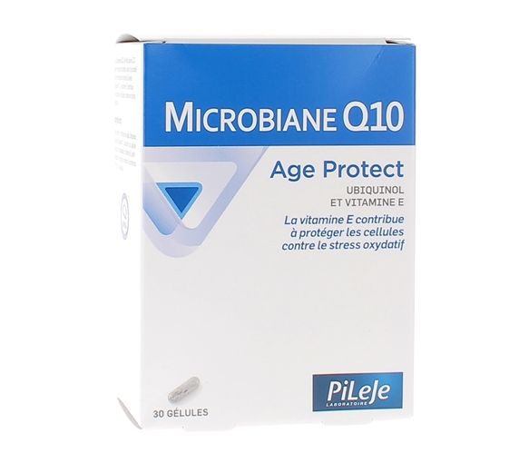 Microbiane Q10 Alterschutz Pileje - Packung mit 30 Kapseln