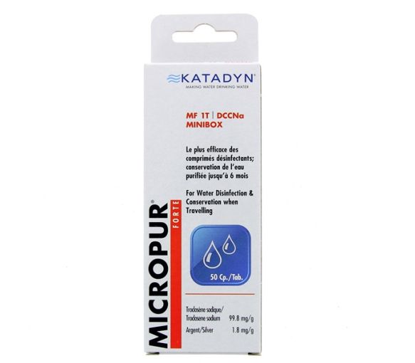 Micropur forte Desinfektionstabletten - Packung mit 50 Tabletten