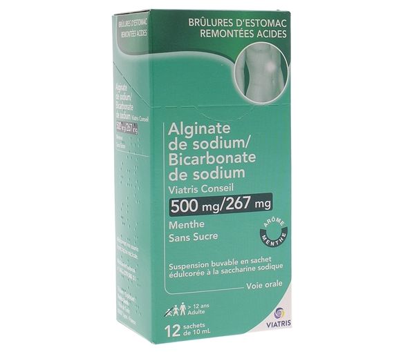 Natriumalginate / Natriumbicarbonat Mylan Beratung - Packung mit 12 Beuteln - image 1
