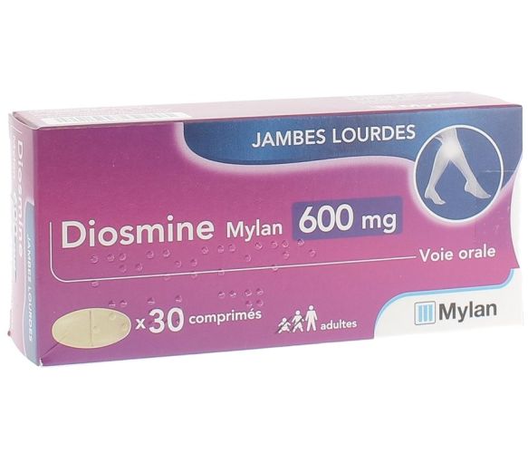 Diosmin 600mg Mylan Tabletten - Packung mit 30 Tabletten