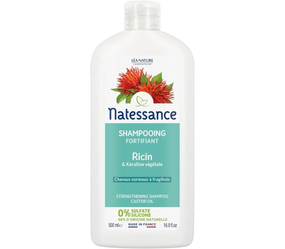 Bio-Rizin stärkendes Shampoo Natessance - Flasche 500 ml - image 1