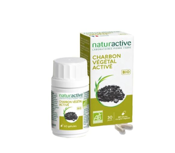 Aktivkohle Naturactive - Packung mit 20 Kapseln