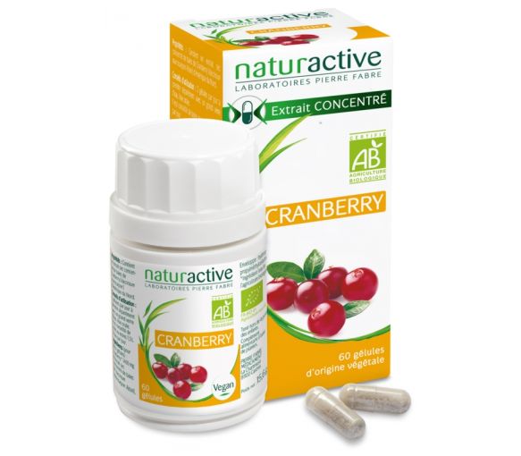 Elusanes Cranberry bio Naturactive - Packung mit 60 Kapseln