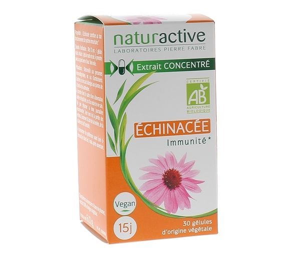Echinacea bio Naturactive - Packung mit 30 Kapseln