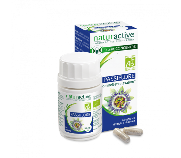 Bio Passionsblume Naturactive - Packung mit 60 Kapseln