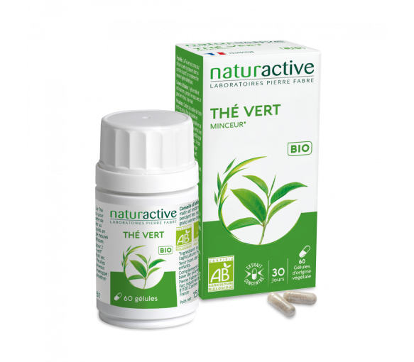Bio Grüntee Naturactive - Packung mit 60 Kapseln