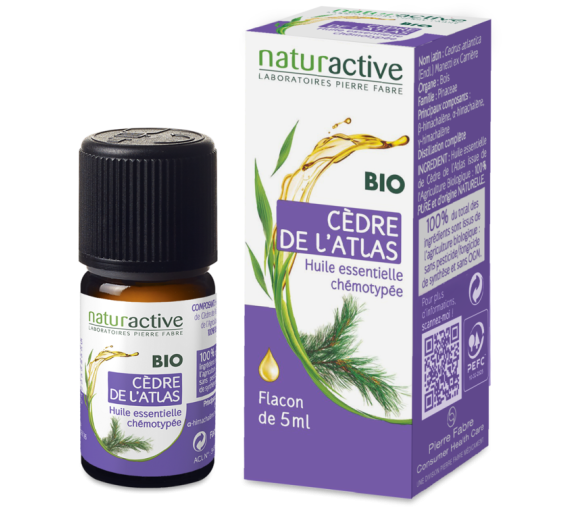 Ätherisches Öl von Atlaszeder bio Naturactive - Flasche mit 5 ml