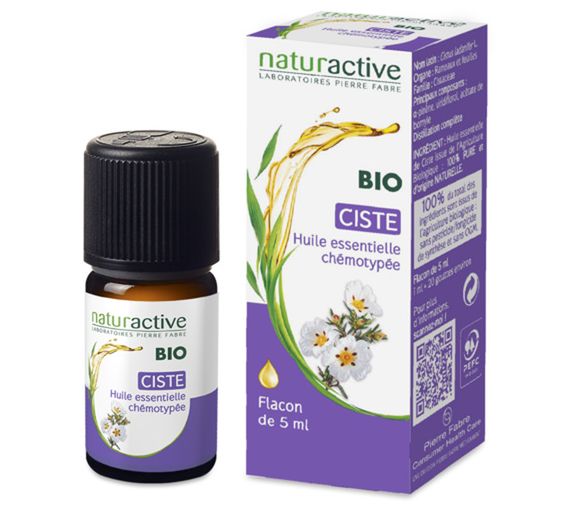Ätherisches Öl von BIO Naturactive Zistrose - Flasche mit 5 ml