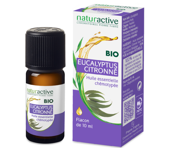 Ätherisches Öl von Zitrone-Eukalyptus BIO Naturactive - Flasche mit 10 ml