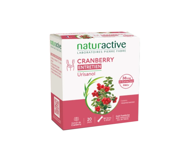 Urisanol Cranberry Pflege Naturactive - Box mit 20 Sticks - image 1