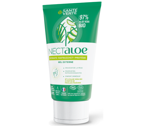 Nectaloe Gel Aloe Vera Gesundheit Grün - Tube von 150 ml - image 1