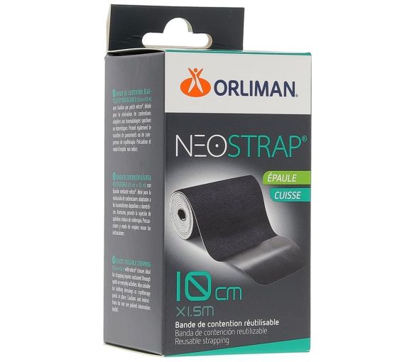 Neostrap Schulter- und Oberschenkelbandage 10 cmx1,5 m Orliman - Box mit 1 wiederverwendbarem Kompressionsband