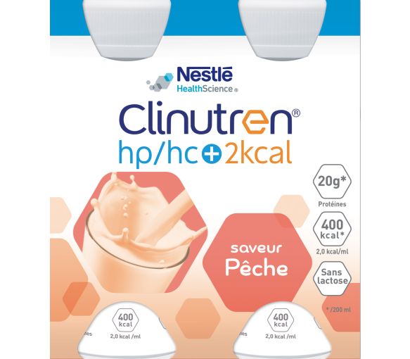 Clinutren HP/HC+ 2Kcal Geschmack Pfirsich - 4 Flaschen à 200 ml - image 1