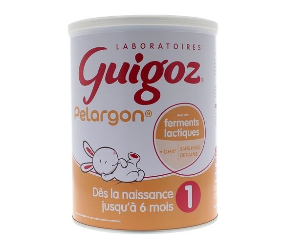 Pelargon Pulvermilch 1. Alter 0 bis 6 Monate Guigoz - Dose mit 780g