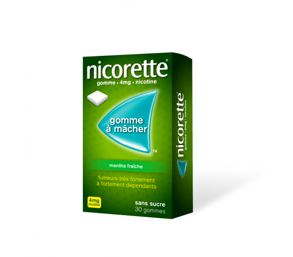 Nicorette 4mg frische Minze Kaugummi - Packung mit 30 Kaugummis