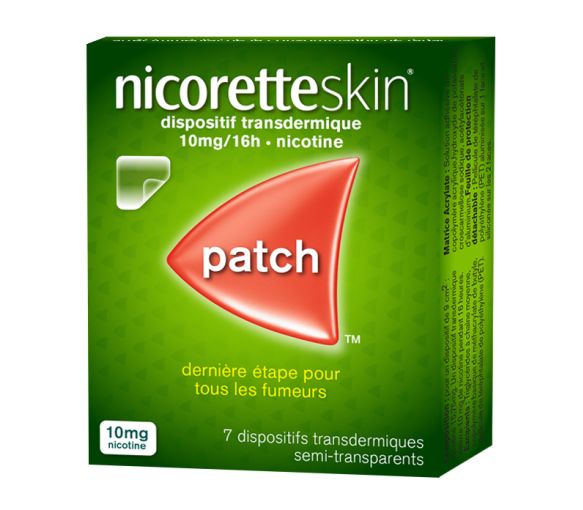 Nicorette Skin 10mg/16h transdermales System - Packung mit 7 Pflastern