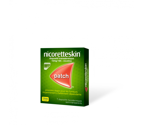 Nicorette Skin 15mg/16h transdermale Pflaster - Packung mit 7 Pflastern