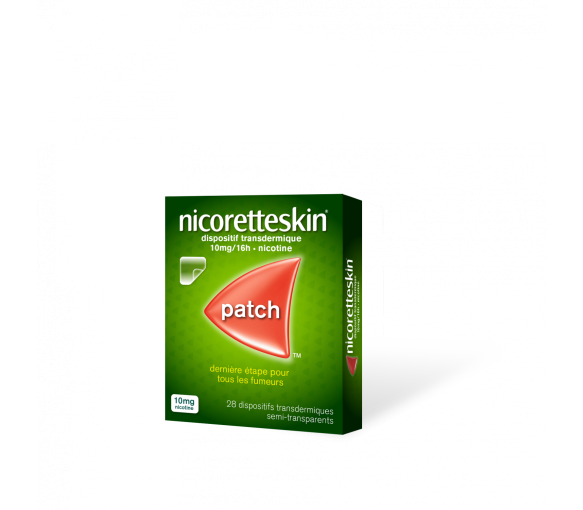 NicoretteSkin 10mg/16h transdermales System - Packung mit 28 Pflastern