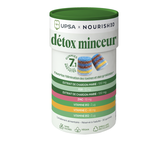 Detox-Gummies zur Gewichtsreduktion 7in1 Upsa x Nourished - Packung mit 30 Gummies - image 1
