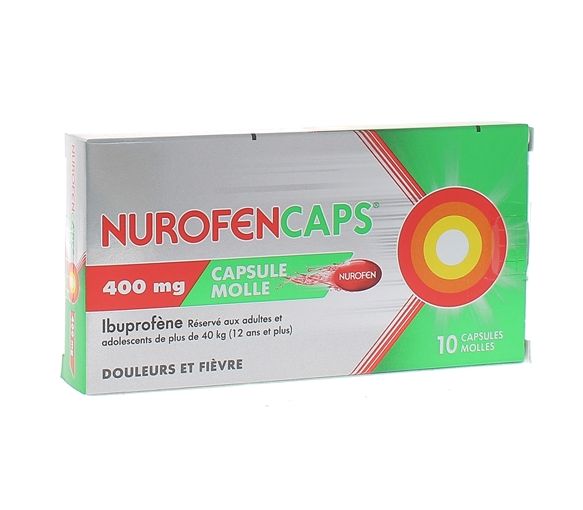 Nurofencaps 400mg Weichkapseln - Packung mit 10 Weichkapseln