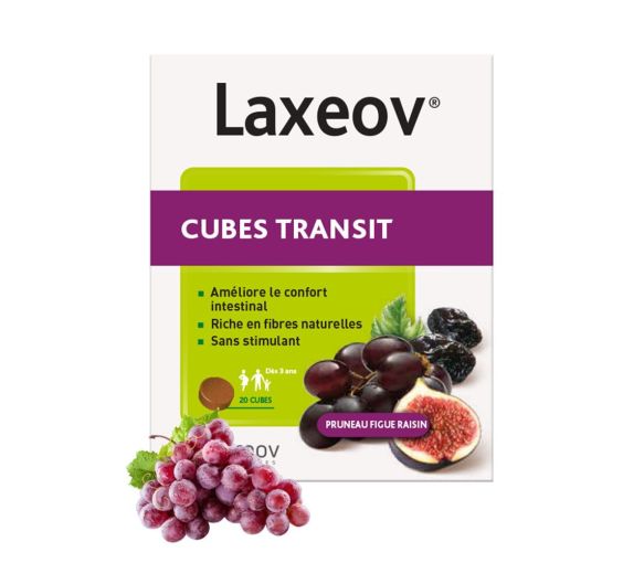 Laxeov Würfel Express-Transport Pflaume Feige Traube Nutreov - Schachtel mit 20 Würfeln