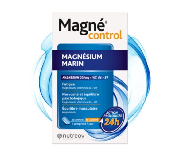 Magne control Magnesium aus Meeressalz Nutreov - Packung mit 30 Tabletten