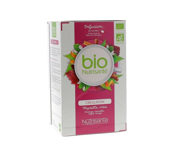 Infusion Wohlbefinden Durchblutung BIO Nutrisanté - 20 Beutel