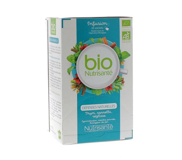 Bio-Kräutertee für das Wohlbefinden der natürlichen Abwehrkräfte Nutrisanté - 20 Beutel
