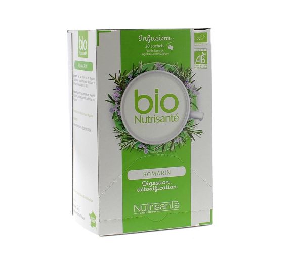 Infusion Wohlbefinden Rosmarin BIO Nutrisanté - 20 Beutel