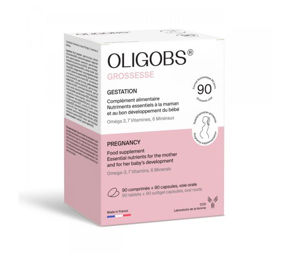 Oligobs Schwangerschaft Labor Ccd - Packung mit 90 Tabletten + 90 Kapseln - image 1