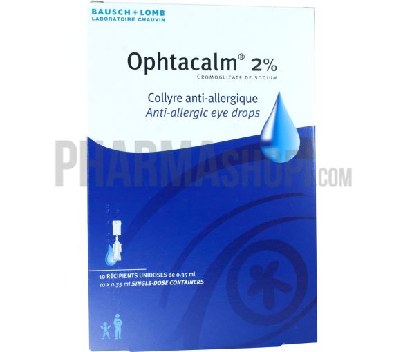 Ophtacalm 2% Augentropfenlösung - 10 Einzeldosen à 0,35 ml